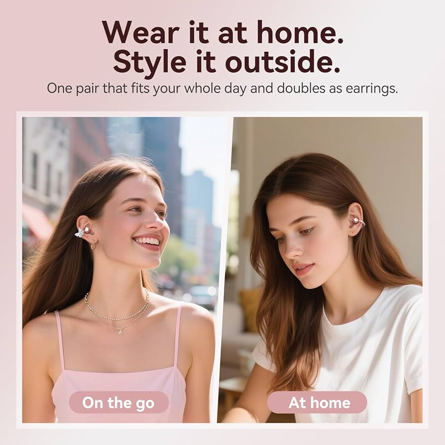 Crystal Clip-On Jewelry-Style Bluetooth Earbuds 3