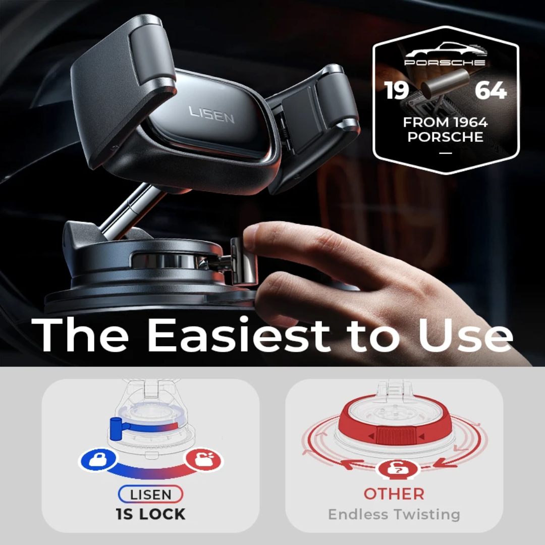 Lisen 360° Rotating Car Phone Holder 2