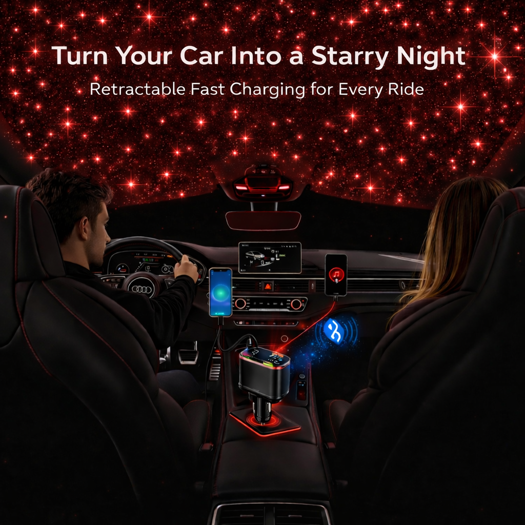 Retractable Fast-Charge Car Charger